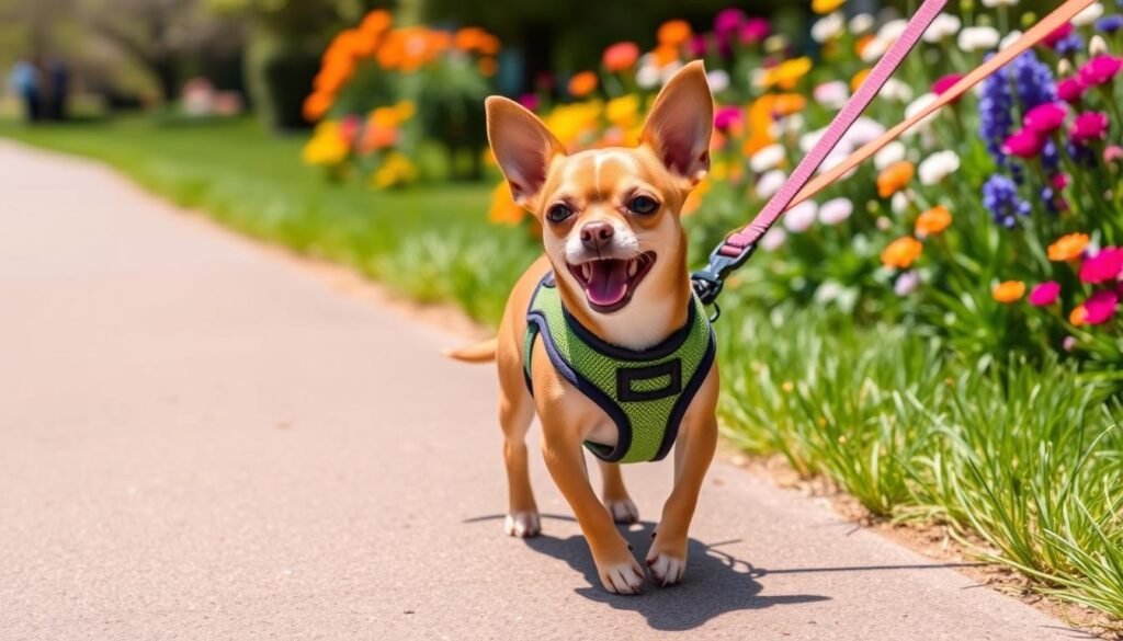Chihuahua leash training